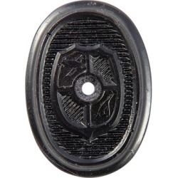 N.C. Ordnance Rifle Coat Of Arms Grip Cap - Coat Of Arms Grip Cap Black Polyurethane