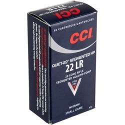 Cci Quiet-22 22 Long Rifle Ammo - 22 Long Rifle 40gr Segmented Hp 50/Box