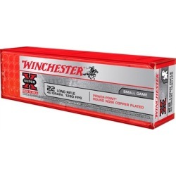 Winchester Super-X Ammo 22 Long Rifle 40gr Power Point - 22 Long Rifle 40gr Power-Point Rncp 100/Box