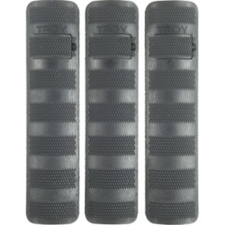 Troy Industries Ar-15 Picatinny Battle Rail Cover 3-Pk Polymer - Battle Rail Cover 3-Pk Picatinny Polymer Black 6