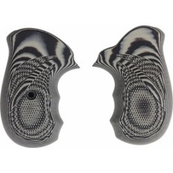 Pachmayr Ruger Sp101 G10 Grips - Ruger Sp101 G10 Grips Grey/Black Checkered