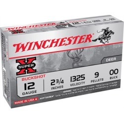 Winchester Super-X Buckshot Ammo 12 Gauge 2-3/4