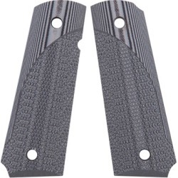 Pachmayr G-10 Tactical Pistol Grips For 1911 - 1911 Full Size Gray/Black Checkered G-10 Grips