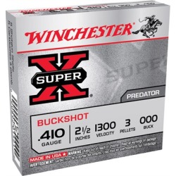 Winchester Super-X Buckshot Ammo 410 Bore 2-1/2