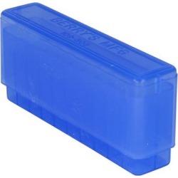 Berrys Manufacturing 20 Round Slip-Top Rifle Ammo Boxes - Blue 308 Family 20 Round Slip-Top Ammo Box