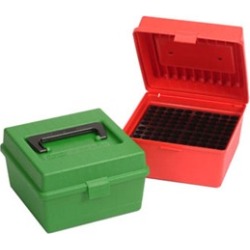 Mtm Rifle Ammo Boxes - Red R-100-Mag Deluxe Ammo Box