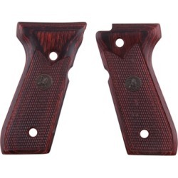 Pachmayr Renegade Wood Laminate Grips Beretta 92 - Beretta 92 Rosewood Checkered