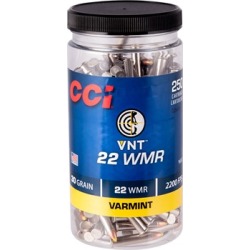 Cci Vnt 22 Wmr Ammo - 22 Wmr 30gr Polymer Tip 250/Box