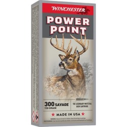 Winchester Super-X Ammo 300 Savage 150gr Power-Point - 300 Savage 150gr Power-Point 20/Box