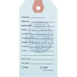 Brownells Gun Price Tags - 100 Brownells Gun Price Tags, Light Blue