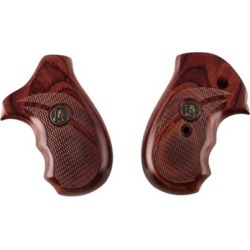 Pachmayr Renegade Wood Laminate Grips For S&W J Frame - S&W J Frame Rosewood Checkered