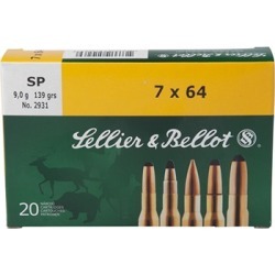 Sellier & Bellot 8x57mm Jr Mauser 196gr Sp Ammo - 8x57mm Jr Mauser 196gr Soft Point 20/Box