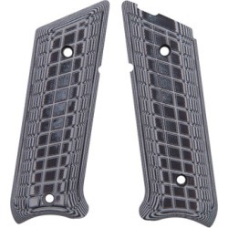 Pachmayr G-10 Tactical Pistol Grips For Ruger Mkii/Mkiii - Ruger Mkii/Iii Gray/Black Grappler G-10 Grips