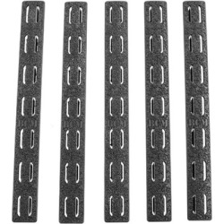 Bravo Company Ar-15 Keymod Rail Panel Kit 5-Pack Rubber - Rail Panel Kit 5-Pack Keymod Rubber Black 5.5