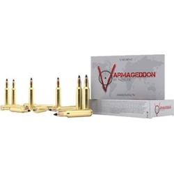 Nosler Varmageddon Ammo 22-250 Remington 55gr Fbhp - 22-250 Remington 55gr Flat Base Hollow Point 20/Box