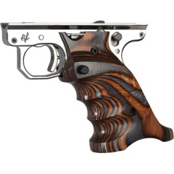 Volquartsen Ruger Mkiv Laminated Wood Grips - Ruger Mkiv Laminated Wood Grips, Rh, Brown & Gray