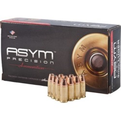 Asym Precision Ammunition Practical Match Ammo 9mm Luger 147gr Fmj - 9mm Luger 147gr Full Metal Jacket 50/Box