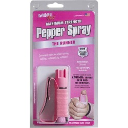 Sabre Jogger Self-Defense Spray, Pink, .75 oz.