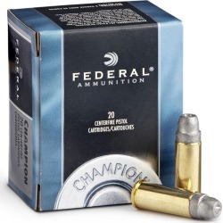 Federal Champion Centerfire Handgun Target Ammo, .32 H & R Magnum, 95-gr, LSWC