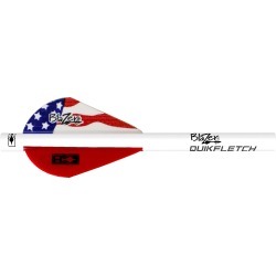 Bohning Blazer QuikFletch Vanes, American Flag, 6-Pack