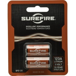 SureFire 123A Lithium Batteries, 2-Pack