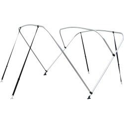 Shademate Bimini Top 3-Bow Aluminum Frame Only, 6'L x 54