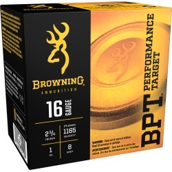 Browning BPT Performance Target Shotshell Loads, 16-ga, 2-3/4