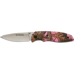 Browning EDC Folder Folding Knife, Pink Camo