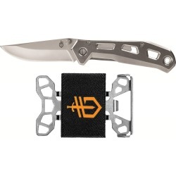 Gerber Airlift Knife and Wallet Set-Silver