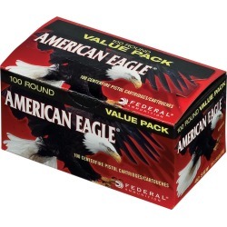 American Eagle Handgun Ammo 100-Round Value Pack, .40 S & W, 180-gr, FMJ