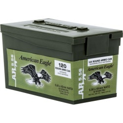 American Eagle AR-5.56 M855 Rifle Ammo Mini Can, 62-gr, FMJ