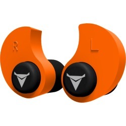 Decibullz Custom Molded Earplugs, Orange