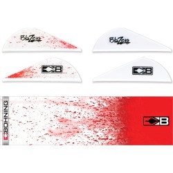 Bohning True Color Wrap/Vane Combo Kit, White Splatter