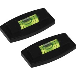 Black Stick-on Bubble Levels, 2-Pack
