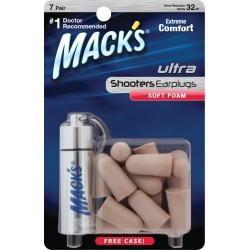 Mack's Shooters Ultra Soft Foam Ear Plugs, 7-Pack