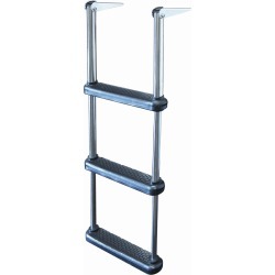 Dockmate Telescoping Drop Ladder With Plastic Steps, 3-Step
