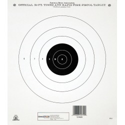Champion Target 50 Foot Timed & Rapid Fire Official NRA Targets, Tagboard, 12-Pk