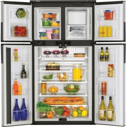 Dometic Elite 2+2 Refrigerator RM1350MIMBS - Black Stainless Steel Doors