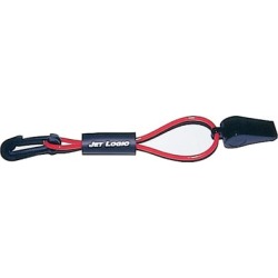 Safety Whistle On Floating Lanyard, red/black