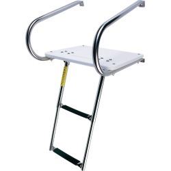 EEz-In Inboard/Outboard Transom Platform with Two-Step Telescoping Ladder