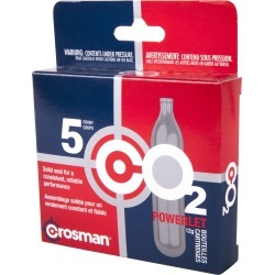 Crosman Powerlet 12-Gram CO2 Cartridges, 5-Pack