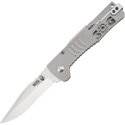 SOG Slimjim Folding Knife, Clip Point, Straight Edge