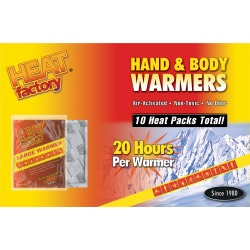 Heat Factory Large Hand & Body Warmers, 10-Pack