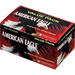 American Eagle Handgun Ammo 100-Round Value Pack, 9mm Luger, 115-gr, FMJ