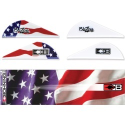 Bohning True Color Wrap/Vane Combo Kit, American Flag