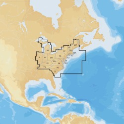 Navionics+ Cartography, East Regions