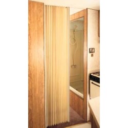 Pleated Bi-Fold Door - Beige