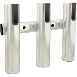 Brushed Aluminum 3-Rod Holder