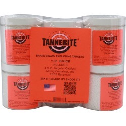 Tannerite Exploding Rifle Target Kit, Half Brick, Four 1/2-lb. Targets