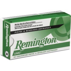 Remington UMC Handgun Ammunition, .38 Super ACP, 130-gr, FMJ, 50 Rounds